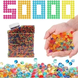 50000 Uds bolas de canicas de agua balas pistola de agua para niños juguete 7-8mm BB tapa de pistola pistolas pelotas juguete accesorio de bombeo de agua