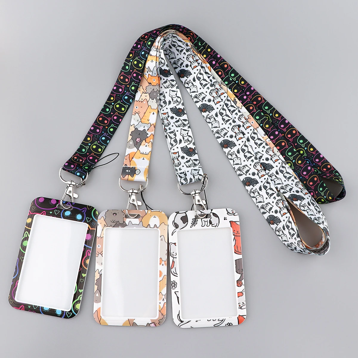 AD2141-cordones de gato para llaves, correa de cuello para tarjeta, insignia, llavero de gimnasio, soporte para llaves, cinta de cuerda colgante DIY - imagen 5