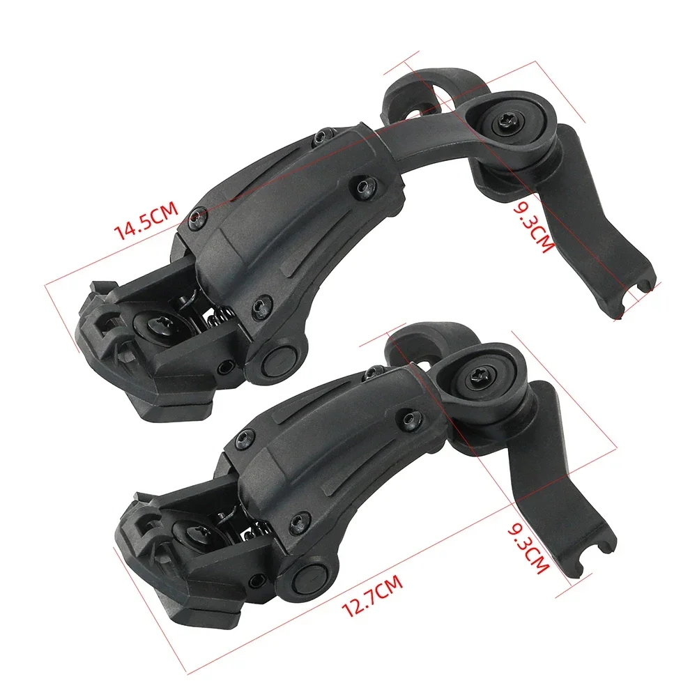 Accesorio de auriculares tácticos Airsoft para caza y tiro, casco táctico, adaptador de riel de arco para orejeras electrónicas EARMOR M31 / M31H - imagen 4