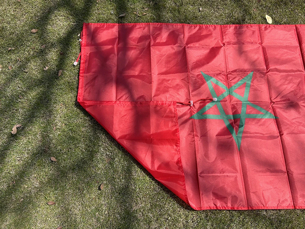 Bandera de Marruecos tipo chal en poliéster alta calidad para exterior - imagen 5