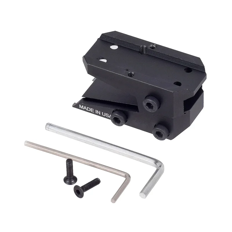 Adaptador elevador de montaje de mira óptica de puntería ajustable de Metal táctico para T01 T02 SR RM Docte Red Dot mira telescópica - imagen 5