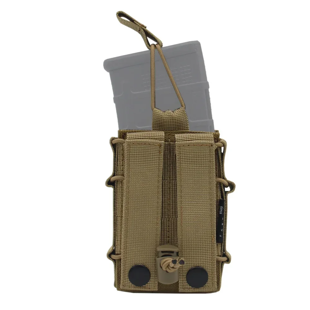Bolsa táctica Molle con tapa abierta, bolsa Modular de nailon 1000D 5,56, para revistas M4 M14 M16 AR15 G36 - imagen 3