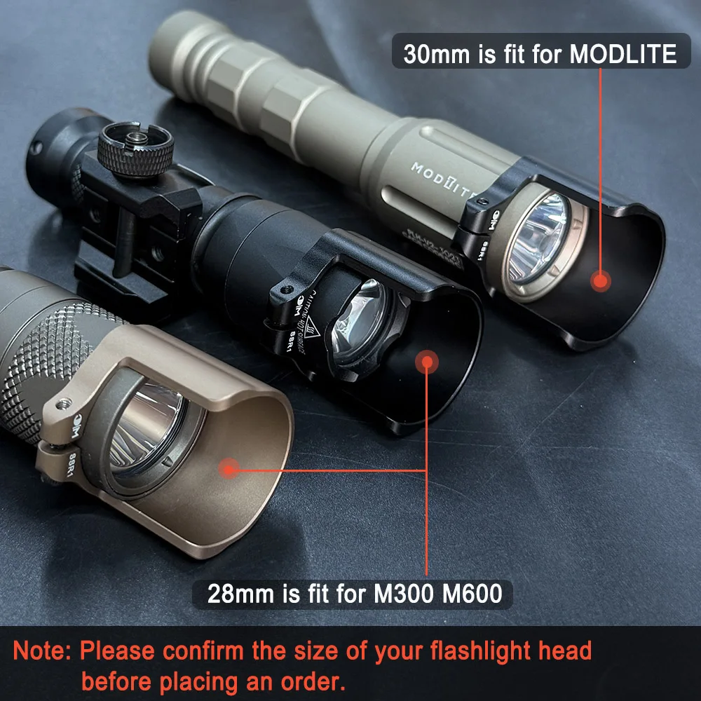 Metal Protective Cover Cap para lente de scout light