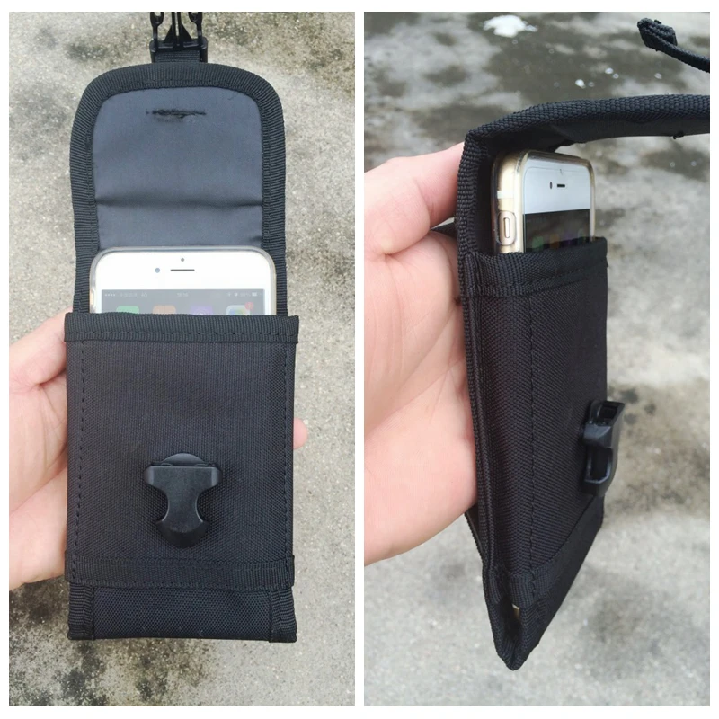 Molle EDC bolsa táctica para acampar, caza, senderismo, accesorio deportivo al aire libre, cinturón de nailon, paquete de teléfono para hombres - imagen 5