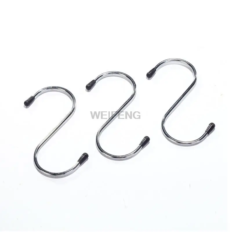 Gancho en forma de S de acero inoxidable para exteriores, ganchos colgantes de Metal multifunción, herramienta de percha táctica para acampar, barandilla de caza - imagen 5