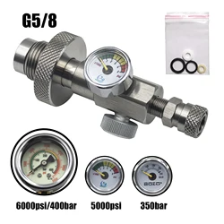 Adaptador carga HPA buceo – Conector DIN 400 bar para estación llenado