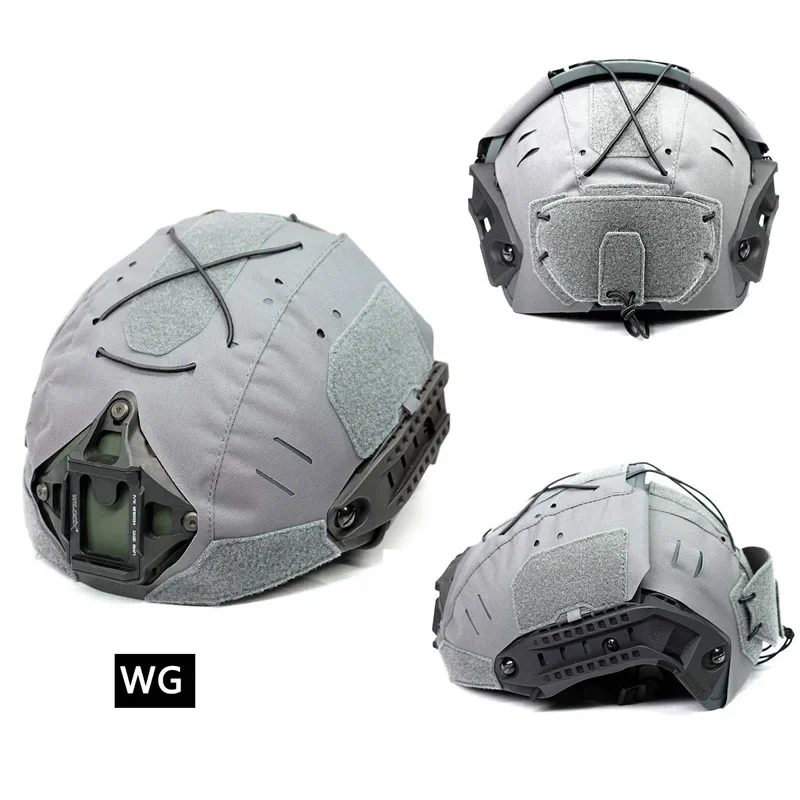 Casco Airsoft de dos piezas con corte láser, tela de camuflaje, casco táctico deportivo, cubierta protectora para casco Cp Af al aire libre - imagen 2