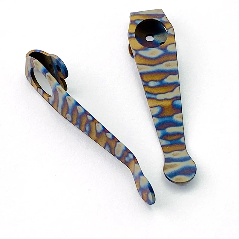 Clip de cuchillo de bolsillo de titanio de anodización, Clips traseros para Para2, C81, Spider, Para3, C223, Clip de cintura, accesorios de cuchillo plegables, 1 pieza - imagen 4