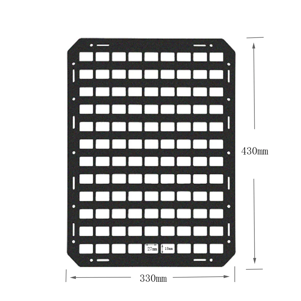 Molle-organizador de plástico ABS para asiento trasero de coche, colgador de herramientas de asiento de vehículo para equipo de caza y Airsoft - imagen 3
