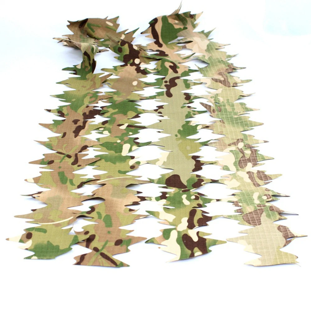 Paquete de hojas sueltas 3D: tiras de hojas cortadas con láser para camuflaje 3D, ideal para persianas de caza, envolturas para rifles y trajes Ghillie DIY, 10 piezas - imagen 4