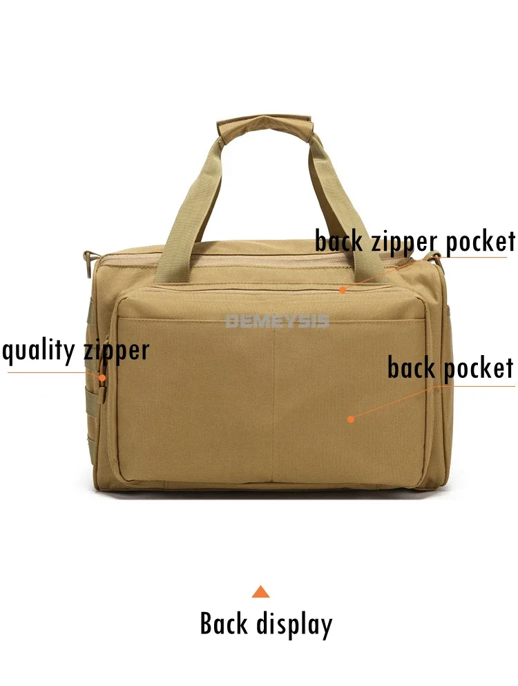 Bolsas de almacenamiento de rango de pistola táctica, funda de pistola de nailon para exteriores, Molle, deporte, caza, tiro - imagen 4