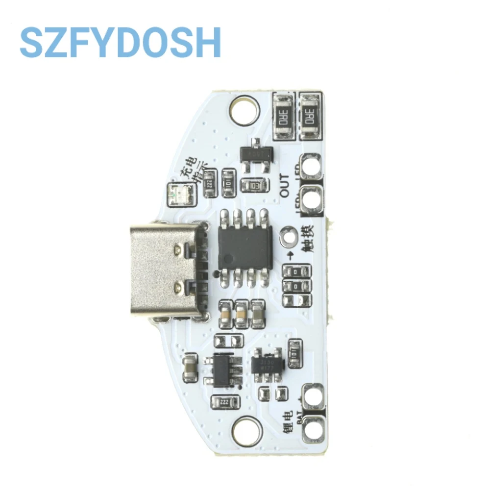Placa de circuito de lámpara de mesa tipo C, carga USB, tres engranajes, atenuación continua, Led táctil, módulo de Control de lámpara nocturna pequeña, 1-10 Uds. - imagen 5
