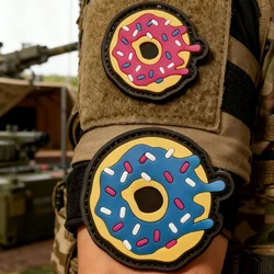 Brazalete táctico con parche de goma de Donut de PVC 3D para decoración de ropa y mochila