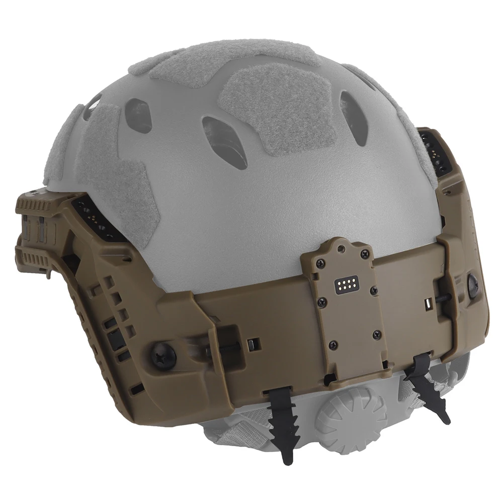 Riel de arco Modular táctico para casco Airsoft rápido, caja de batería integrada, sistema de fuente de alimentación, accesorios ajustables para casco - imagen 5