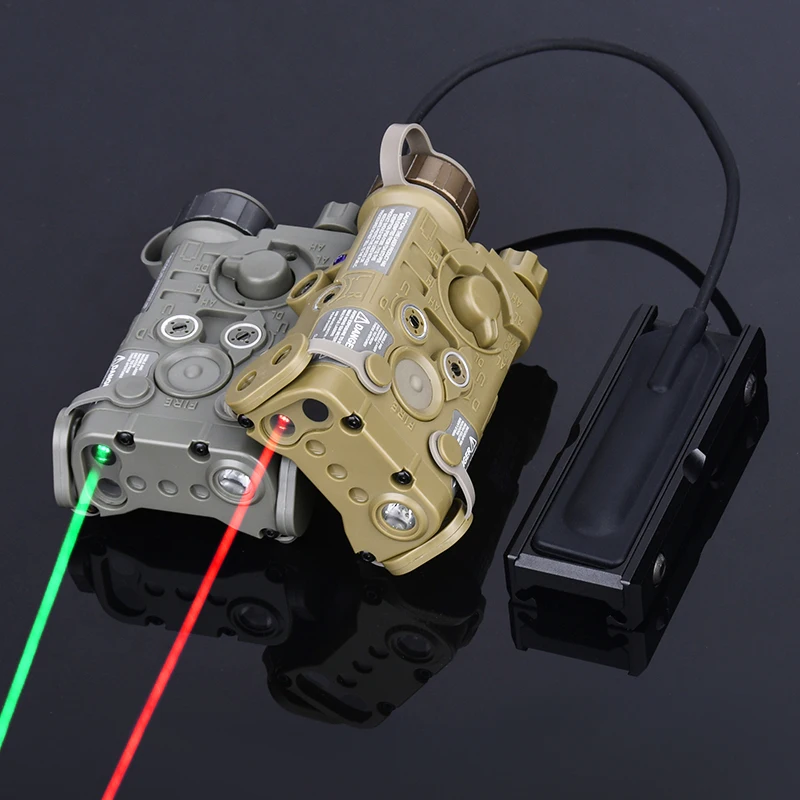 WADSN-interruptor de luz LED NGAL, Base fija de Metal, color rojo, verde, azul, sin IR, estroboscópico, Riel de 20MM, PEQ15, gran oferta - imagen 3