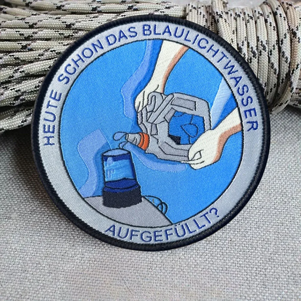 Parche táctico de repostaje de alarma, parches divertidos de gancho y bucle, brazalete, insignia de moral militar, mochila Chevron, pegatinas para chaleco - imagen 5