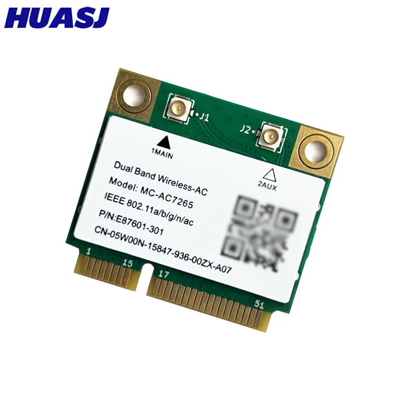 Tarjeta de red inalámbrica MC-AC7265 7265 802.11ac 2,4G 5Ghz 1200Mbps Bluetooth 4,2 Mini tarjeta Wifi PCI-E para ordenador portátil 7260HMW - imagen 2