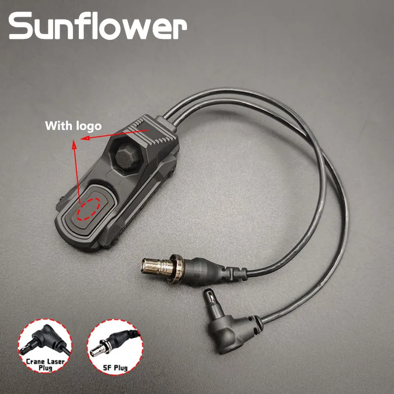 AXON UN botón de doble función interruptor remoto de presión táctico SF M300 M600 armas linterna de corte y láser OTAL-C apto para riel de 20mm - imagen 5