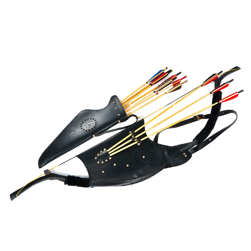 Bolsa de arco y flecha tradicional para tiro con arco, Material resistente al desgaste, accesorios de tiro para caza al aire libre, 1 ud. - imagen 4