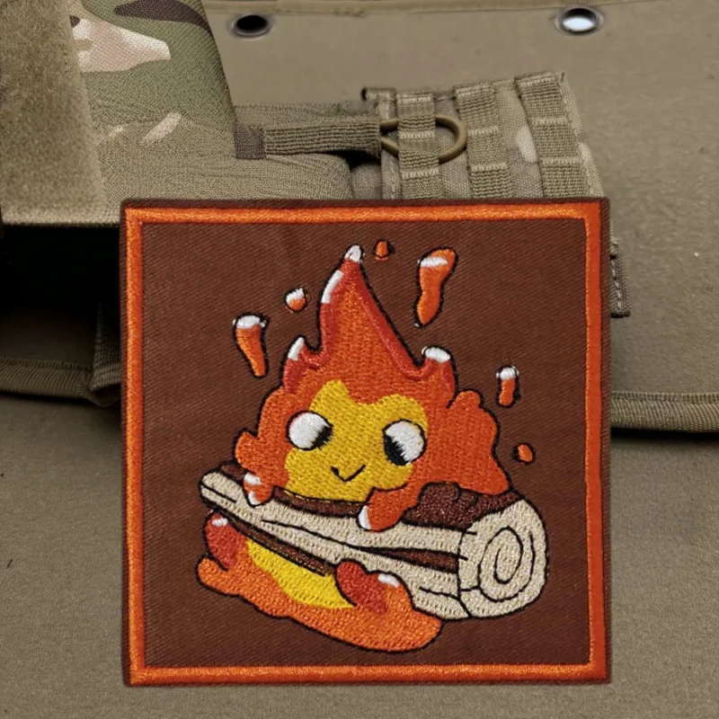 Parche táctico Flame con velcro – Insignia moral para mochila y uniforme - imagen 5
