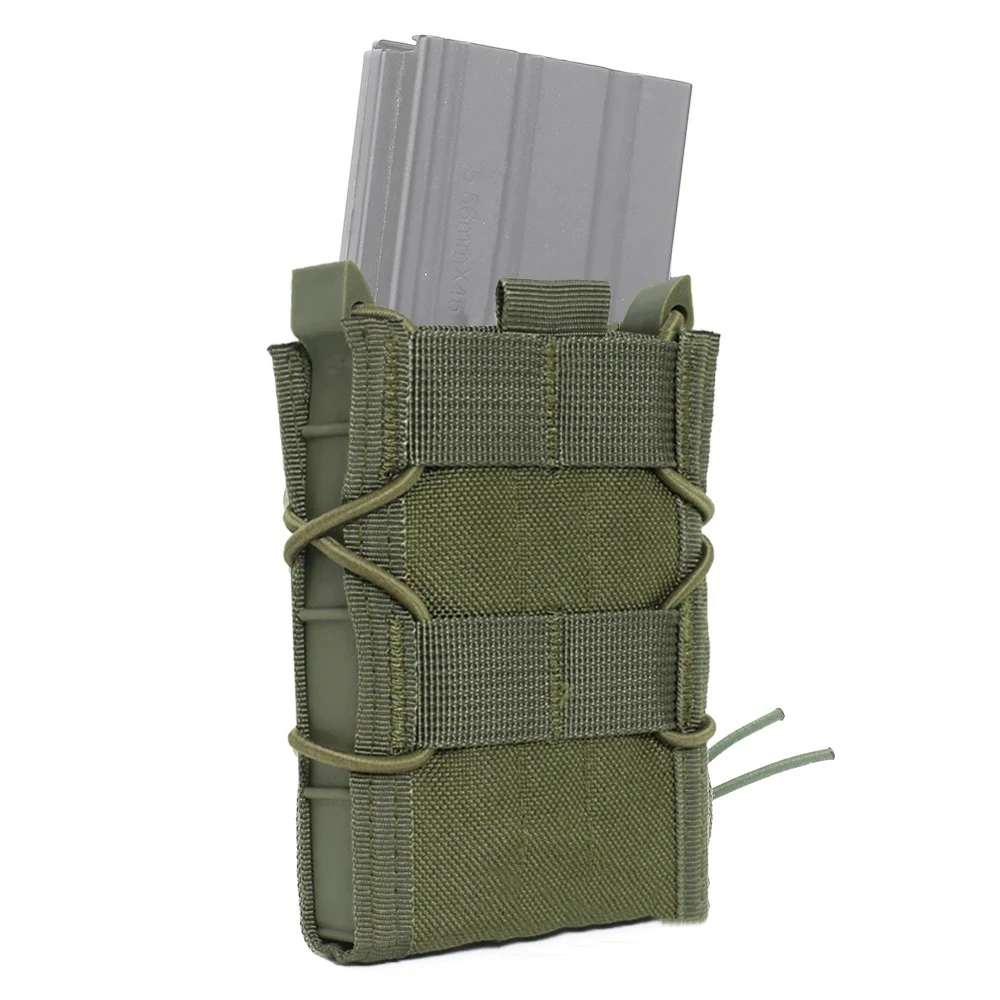 5,56 bolsa de revista para AK AR M4 AR15 bolsa de revista individual Rifle pistola Airsoft táctico Molle Mag funda bolsas - imagen 2