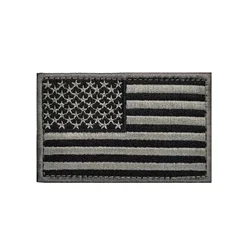 Parche táctico USA bandera relámpago con cierre de velcro