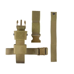 Soporte táctico para pulverizador de pimienta, para pierna de goteo, compatible con funda para botella de agua MK9 con funda ajustable para el muslo, soporte para botella de bolsillo, parte superior abierta