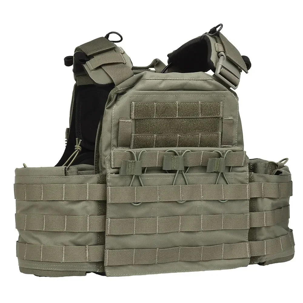 Chaleco táctico Airsoft CPC, soporte de placa de jaula, bolsa para revistas, faja de liberación rápida, almohadilla EVA, deflector de placa, accesorios de Paintball - imagen 3