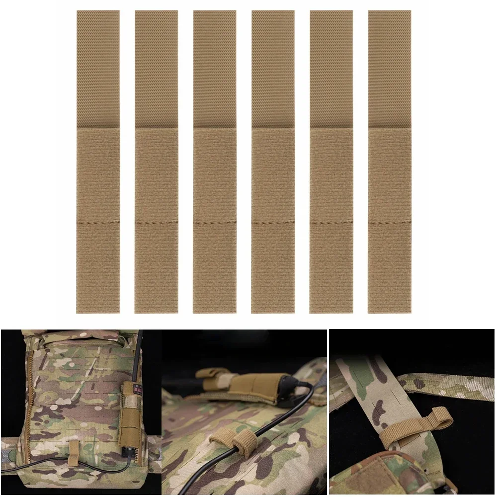 Organizador MOLLE para cables y correas con velcro gancho-bucle
