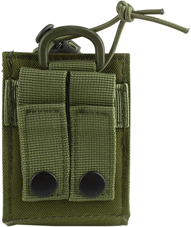 Bolsa táctica Molle para Walkie Talkie, bolsa de almacenamiento para interfono, bolsa para Radio Molle para exteriores, estuche protector para walkie-talkie, bolsa de accesorios - imagen 3