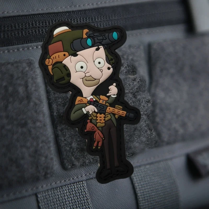 Interesante y humorístico parche de PVC insignia de moral táctica gancho bucle parches militares ropa mochila pegatinas brazalete - imagen 4