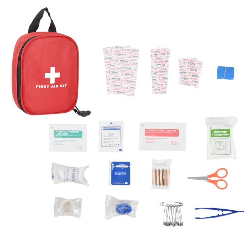 Kit de primeros auxilios familiar portátil, viaje al aire libre, Camping, medicina, Kit de supervivencia de emergencia, almacenamiento en capas, bolsa de primeros auxilios - imagen 2