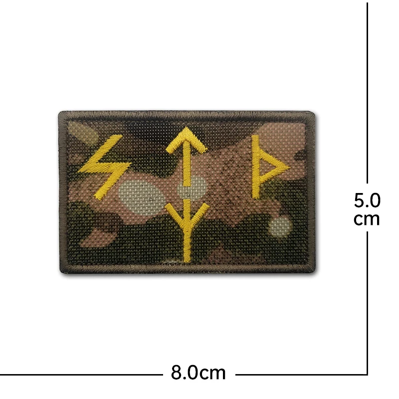 Parche luminoso reflectante bordado STP ruso, gancho y bucle, capítulo moral, insignia para exteriores, brazalete, mochila DIY - imagen 3