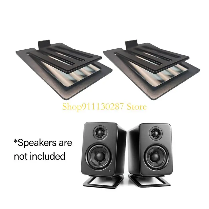 Los soportes ergonómicos para altavoces ordenador J1HC, espuma absorción vibración, mejoran claridad del sonido