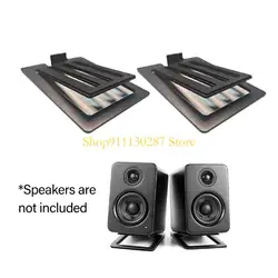 Los soportes ergonómicos para altavoces ordenador J1HC, espuma absorción vibración, mejoran claridad del sonido