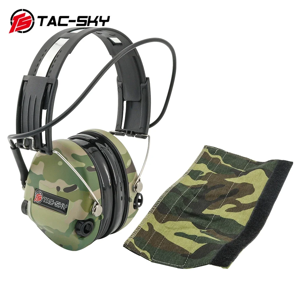 TAC-SKY Sordin Supreme Pro orejeras tácticas de silicona protección auditiva electrónica auriculares de tiro camuflaje MC - imagen 4