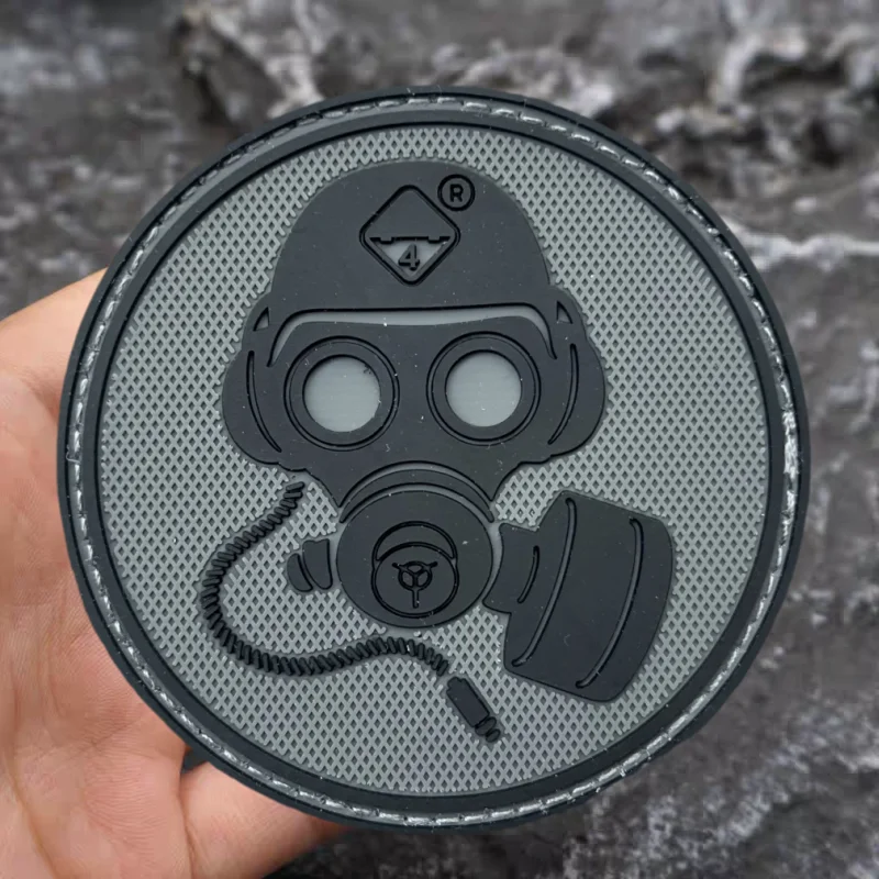 Perigo Crisis de EE. UU. Parche táctico de PVC, brazalete con gancho y bucle de calavera, insignia de moral, pegatinas decorativas para mochila, parches para ropa - imagen 5