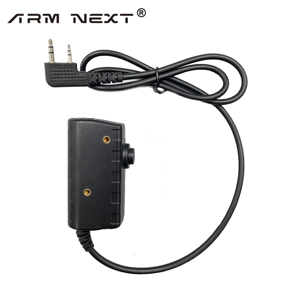 Adaptador de auriculares táctico U94 PTT para walkie-talkie Kenwood Baofeng UV-5R Plus, UV-5RE, BF-888S, H777, nuevo