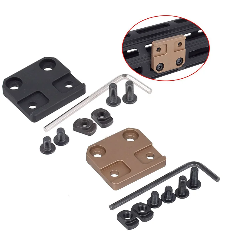 Soporte de linterna de Metal serie soporte táctico Offset M300 M600 Base de linterna riel de 20mm MLOK KEY caza Airsoft accesorio - imagen 4