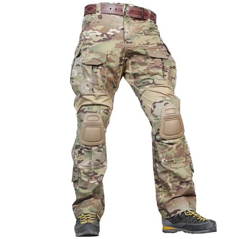 WOLF ENEMY G3 pantalones de combate con rodilleras, pantalones tácticos Airsoft, MultiCam, negro, CP, azul, Gen3, camuflaje de caza militar - imagen 3