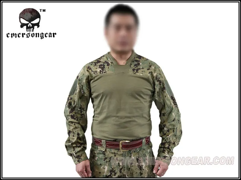 Camisa de operación de combate estilo arco EmersonGear LEAF Talos LT media cáscara EM8585 AOR2 - imagen 2