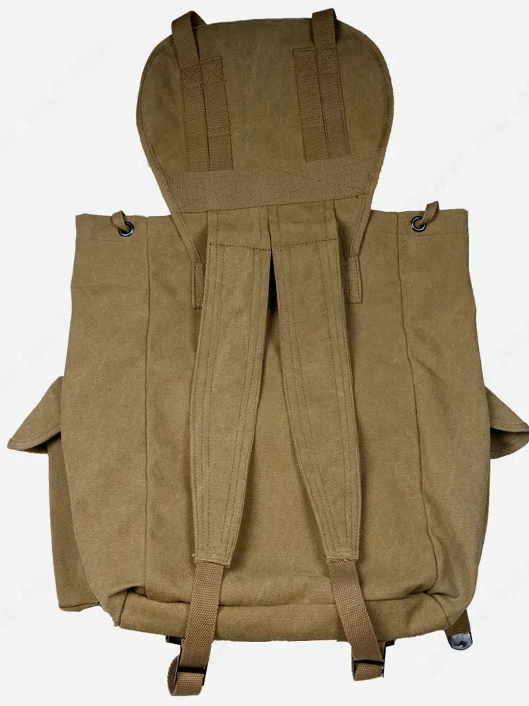 Mochila de lona lavada M14, bolso de gran capacidad, mochila táctica multifuncional de doble hombro para senderismo - imagen 3