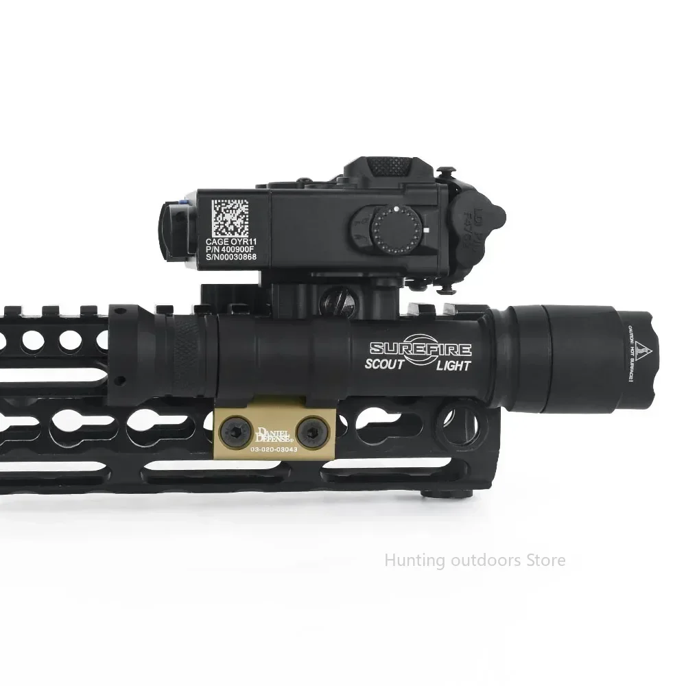 Riel de M-LOK para luz de explorador SF M300 M600, montaje lateral DD CNC Keymod, Base de linterna táctica, accesorios de caza - imagen 5