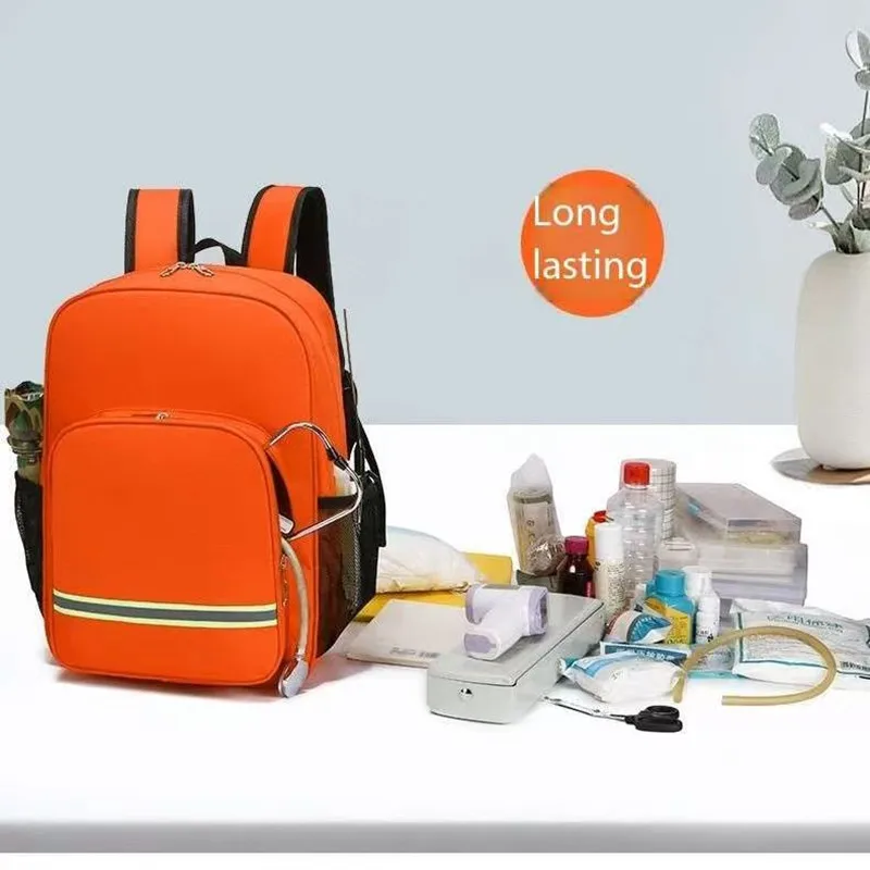 Mochila de primeros auxilios impermeable engrosada de alta calidad, mochila médica, bolsa de pertenencias personales - imagen 4
