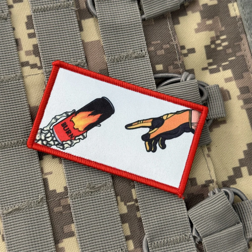 Parche táctico Chevron Morale "Creation of An Ulcer", apliques militares personalizados, pegatina para mochila, parches impresos con gancho y bucle - imagen 4