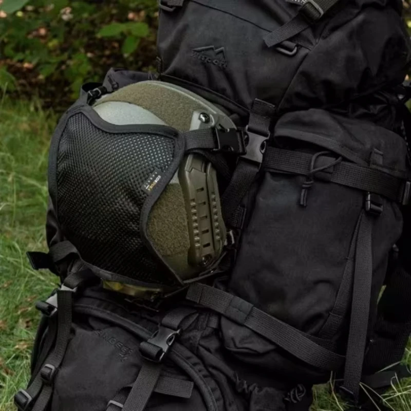 Casco táctico con compartimento canguro fijo para ciclismo, motocicleta, mochila multifuncional, paquete de accesorios externos para casco - imagen 5