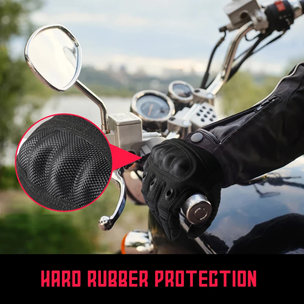 Guantes transpirables de dedo completo para motocicleta, equipo de protección para Motocross - imagen 4