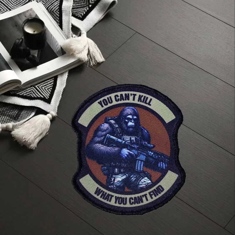 Parches regordetes pero peligrosos tácticas militares insignia de moral impresión gancho y bucle mochila ropa pegatina decorativa brazalete - imagen 2