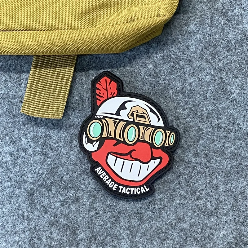 Parche de telescopio para casco, pegatina de paracaídas de dibujos animados de PVC 3D, insignia de moral táctica, gancho y bucle, brazalete, mochila, parches de ropa - imagen 3