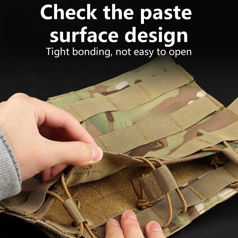 Paquete de accesorios delanteros para chaleco al aire libre Paquete triple estándar Equipo para exteriores Paquete de expansión MOLLE Material cuidadosamente seleccionado - imagen 4